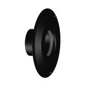 Rosone telescopico FF smaltato per stufe a pellet 80mm