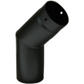 Curva porcellanata 45° per stufe a legna 150mm