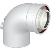 Curva 87° coassiale MF DN 60-100mm con prese analisi 