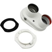 Sdoppiatore 60/100mm con prese analisi combustione 80/80mm
