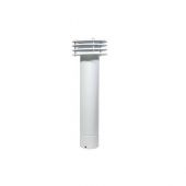 Esalatore fumo caldaie ventilato in lamiera verniciata bianca 140mm
