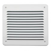 Griglia di aerazione in metallo da sovrapporre con rete 193x165mm inox