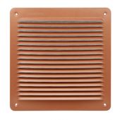 Griglia di aerazione da sovrapporre in metallo con rete 228x228mm inox