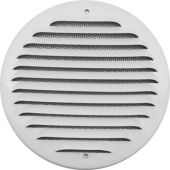 Griglia di aerazione tonda da sovrapporre in metallo con rete 175mm inox