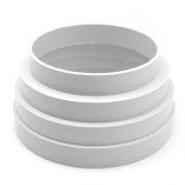Cono di riduzione MF in abs 100-125mm per tubo non bicchierato di aerazione