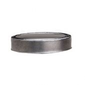 Terminale di chiusura a fascetta in inox per canne fumarie 200x250mm