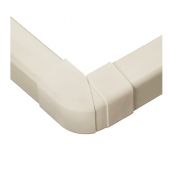 Angolo esterno per impianti di climatizzazione regolabile 80x60mm con base e coperchio 