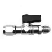 Rubinetto a sfera diritto per bomboletta gas R32 1/2 F x 1/4 M
