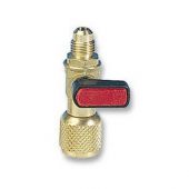 Rubinetto per bomboletta refrigerante con depressore F girevole 5/16" SAE - M 1/4"SAE