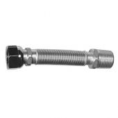 Flessibile estensibile 220/420mm in inox raccordo in ottone per acqua Parigi 1/2"