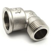 Gomito MF 1/2 sede piana per tubi gas 1/2"