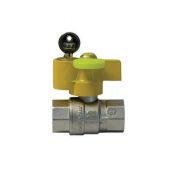 Valvola a sfera per gas FF con serratura 1"