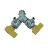 Bolla M 2 rubinetti a squadra 1/2 x 13 metano