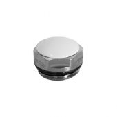 Tappo antighiaccio nichelato con guarnizione per radiatori 3/8"