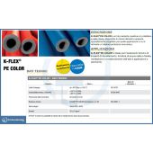Guaina isolante K-Flex PE Color antigraffio 6mm x 2m per tubo da 15mm