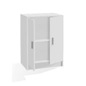 Armadio portascarpe 2 ante 108x55x36cm bianco