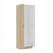 Armadio multiuso a più ripiani 180x58x37cm rovere Canadian