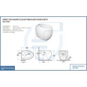 Bidet filo muro fissaggio nascosto bianco alpino- Cloud