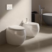 Bidet filo muro fissaggio nascosto bianco opaco- Cloud
