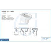 Bidet filo muro- Klio