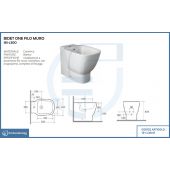 Bidet filo muro - One