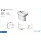 Bidet filo muro- Origin