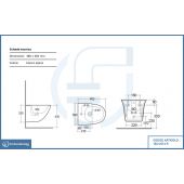 Bidet sospeso fissaggio nascosto 48cm- Sensation