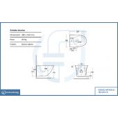 Bidet sospeso fissaggio nascosto 52cm- Sensation