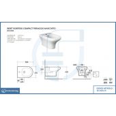 Bidet sospeso fissaggio nascosto- Compact