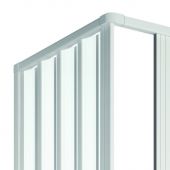 Box doccia angolare 2 Lati 80x80cm a soffietto - Loris Lux