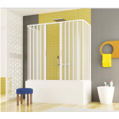 Box doccia su vasca 3 lati 70x160x70cm a soffietto - Sofie Lux