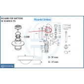 Cappellotto di sollevamento per batteria di scarico Unibox Its