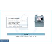 Contatore per gas gpl metano volumetrico a parete int. 110
