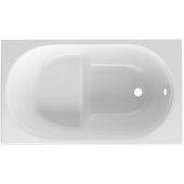 Guscio vasca rettangolare con seduta 105x70cm - Giada