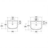 Lavabo 55cm - Compact