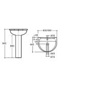 Lavabo 56cm- Kaila