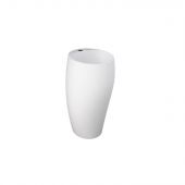 Lavabo autoportante con foro per rubinetto bianco opaco- Cloud