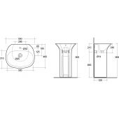 Lavabo autoportante con foro per rubinetto- Sensation