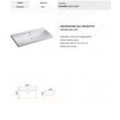 Lavabo a consolle mobile bagno 80x35cm - Lc23