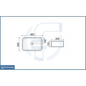 Lavabo d'appoggio 48,5x28,5cm - La38