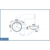 Lavabo d'appoggio diam. 40cm - La30