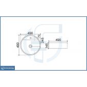 Lavabo d'appoggio diam. 49cm - La29
