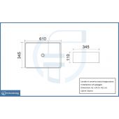 Lavabo da appoggio 61x34