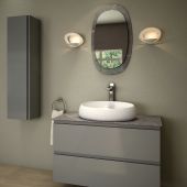 Lavabo d'appoggio bianco opaco- Cloud Ovale