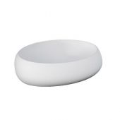 Lavabo d'appoggio bianco opaco- Cloud Ovale