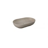 Lavabo d'appoggio ovale beige opaco- Feeling