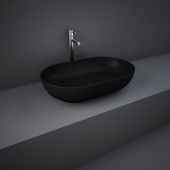 Lavabo d'appoggio ovale nero opaco- Feeling