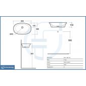 Lavabo da appoggio ovale- Sensation
