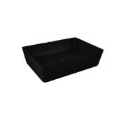 Lavabo d'appoggio rettangolare nero opaco- Feeling