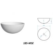 Lavabo in resina 40cm bianco -Sense